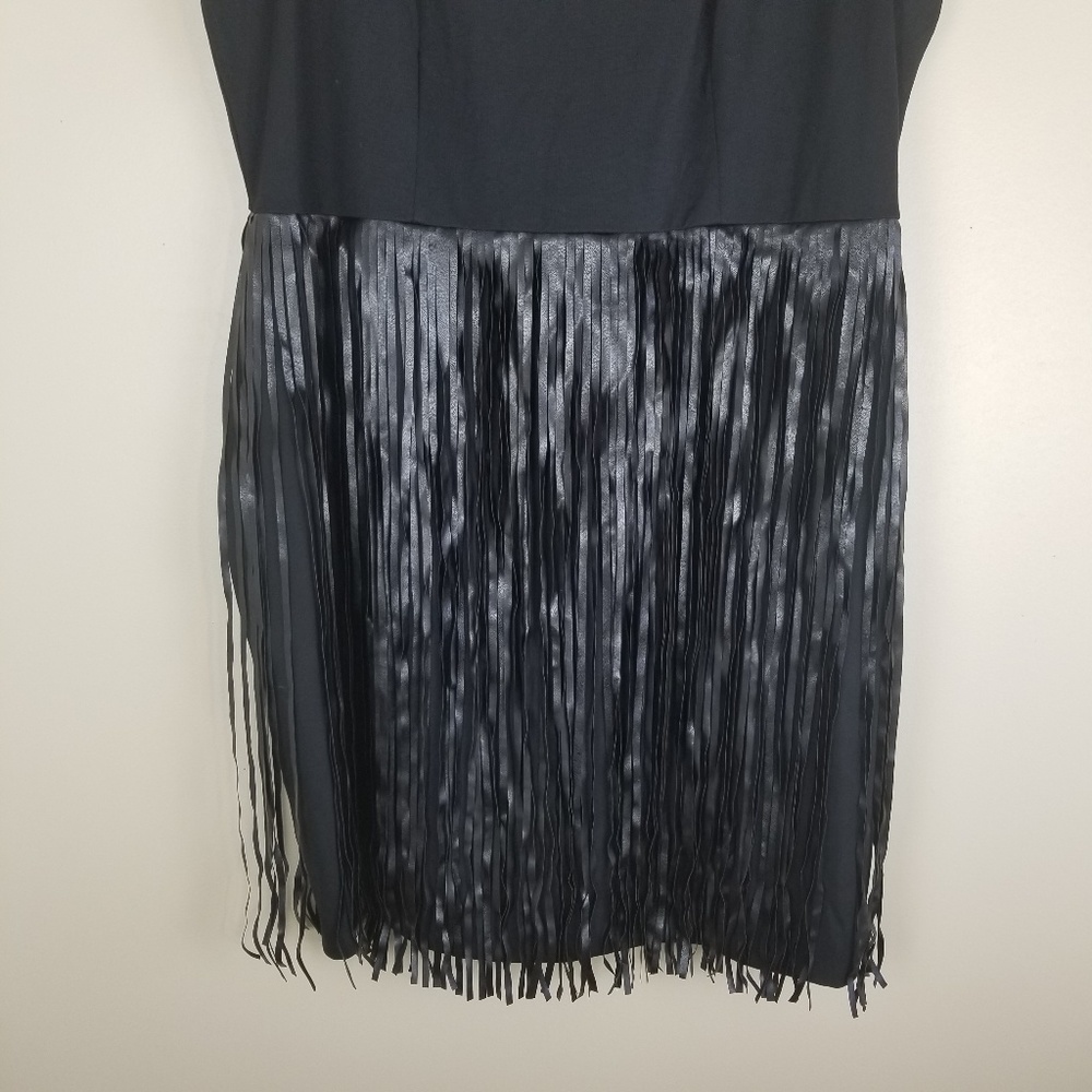 Lane Bryant Fringe Black Dress - Picture 3 of 6